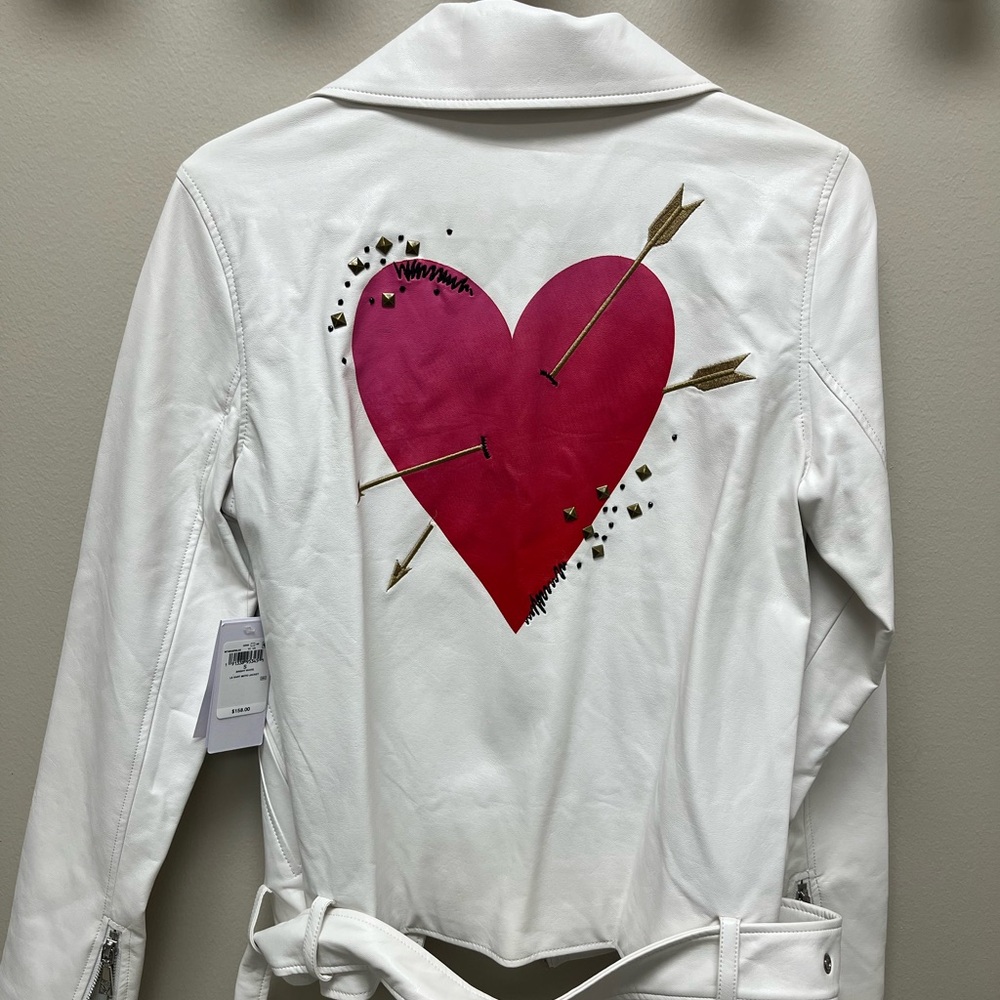 Guess Moto Jacket - Bright White